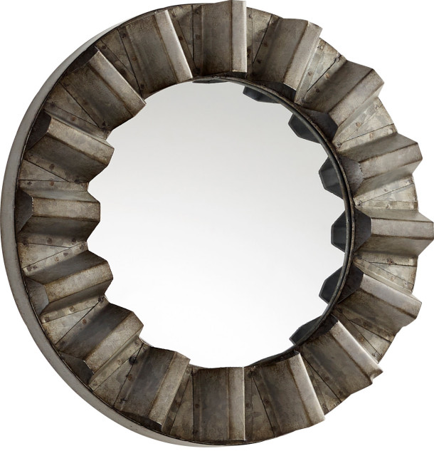 Argos Mirror, Medium Farmhouse Wall Mirrors by HedgeApple Houzz