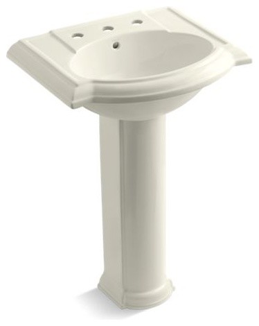 Kohler Devonshire Pedestal Lavatory With 8" Centers - Transitional