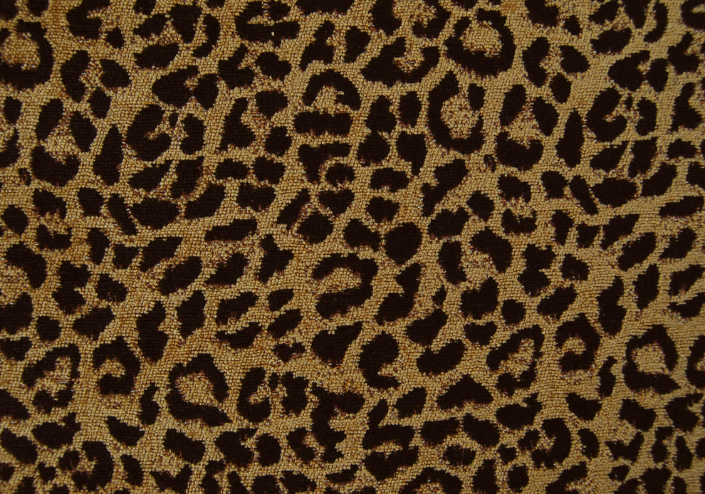 Leopard Faux Fur Upholstery Fabric