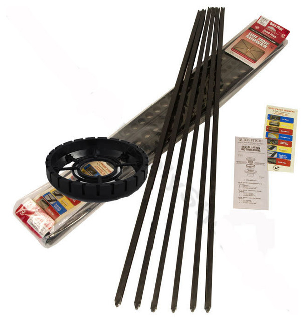 Quick Pitch Shower Slope System Universal Drain Kit Contemporary