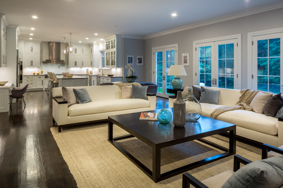 10' transitional modern kitchen - Transitional - Living Room - New York ...