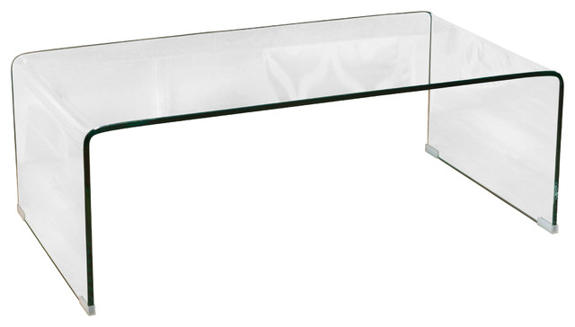 Clon Gl Rectangle Coffee Table Contemporary Tables Clon Gl Rectangle Coffee Table