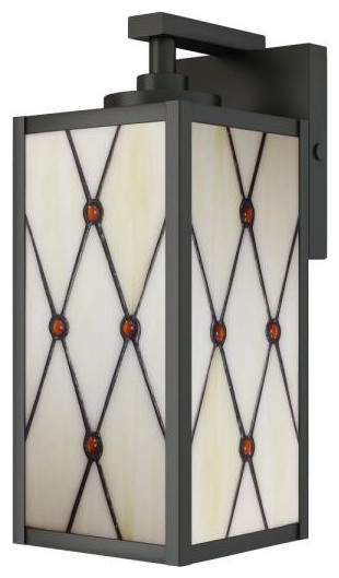 Dale Tiffany STW16136 Ory, 1 Light Outdoor Wall Sconce, Bronze/Dark Brown