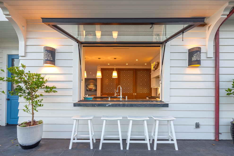 Patio - coastal patio idea in San Diego
