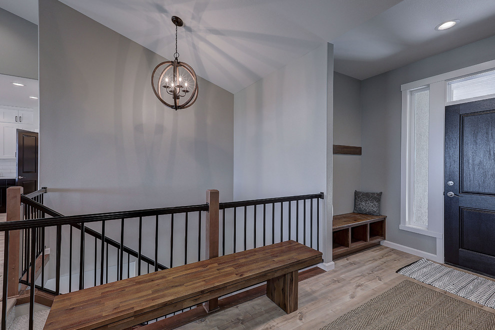 Inspiration for a transitional entryway remodel in Seattle