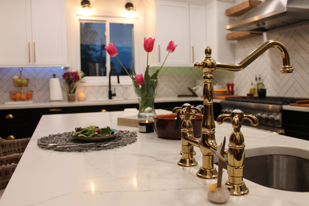 Black and White Kitchen Remodel
