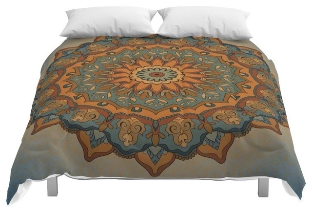 Society6 Moroccan Sun Comforter Mediterranean Comforters And