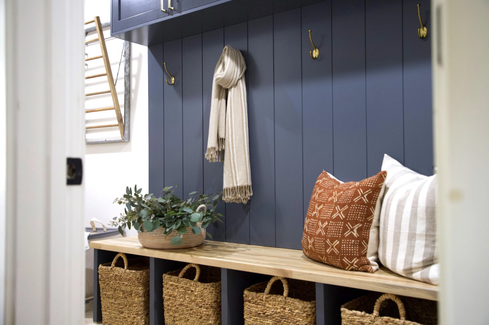 Inspiration for a contemporary entryway remodel in Phoenix