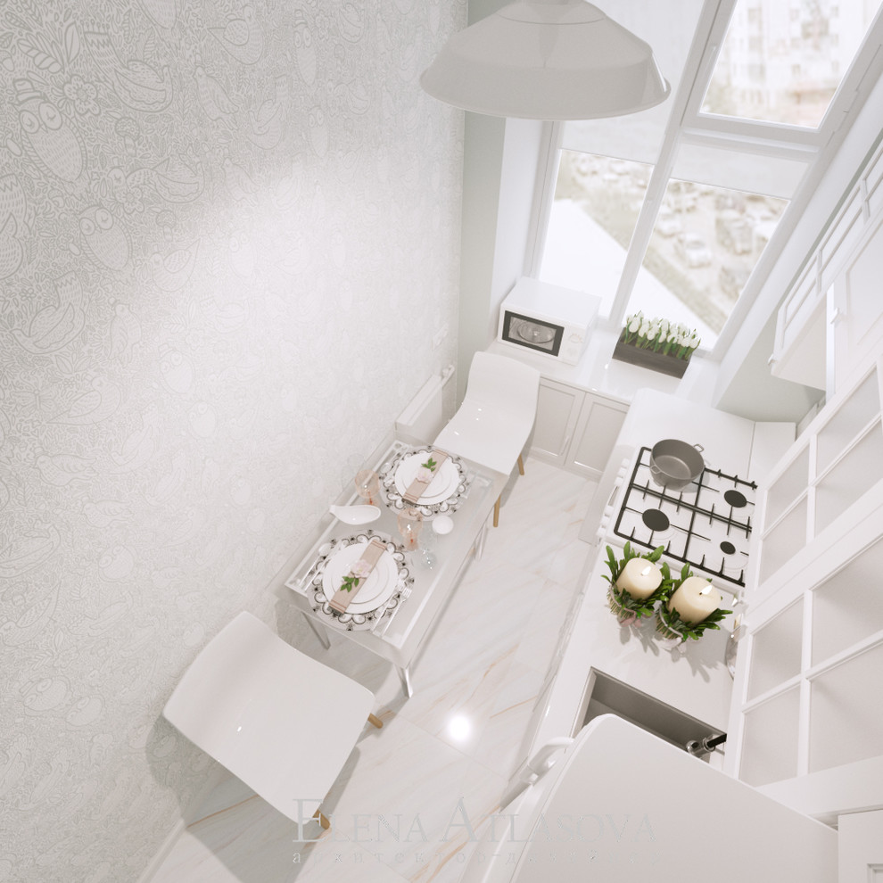 2 варианта дизайна маленькой кухни