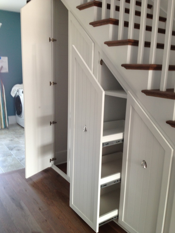 This is an example of a transitional staircase in Charleston.