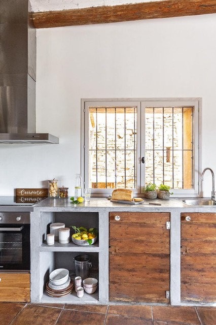 Restyling de una Casa Rural mediterranean-kitchen