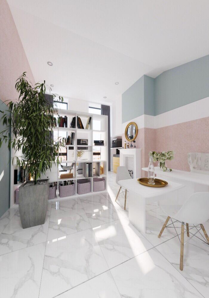 Офис или штаб-квартира, нейтральные цвета или нежные, выбор за вами)