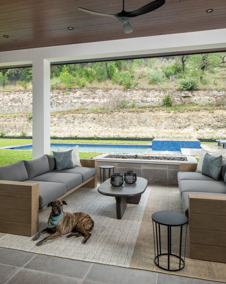 Example of a trendy patio design in Austin