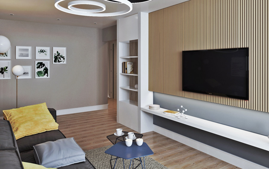 дизайн-проект интерьера квартиры в ЖК "Зеленый угол".