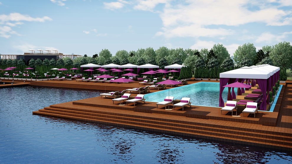 Поселок и Яхт-клуб. Эскиз и концепт