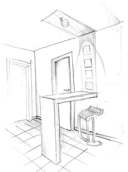 Moderne Küche in Sonstige