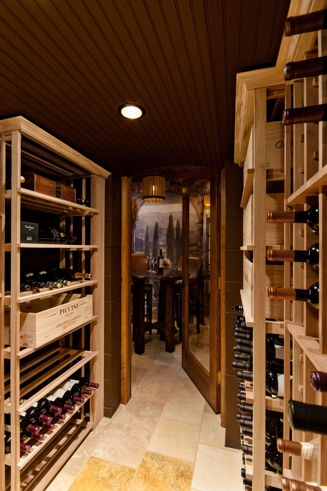 TuscanStyle Tasting & Wine Rooms Traditional Wine Cellar Richmond by Lane Homes