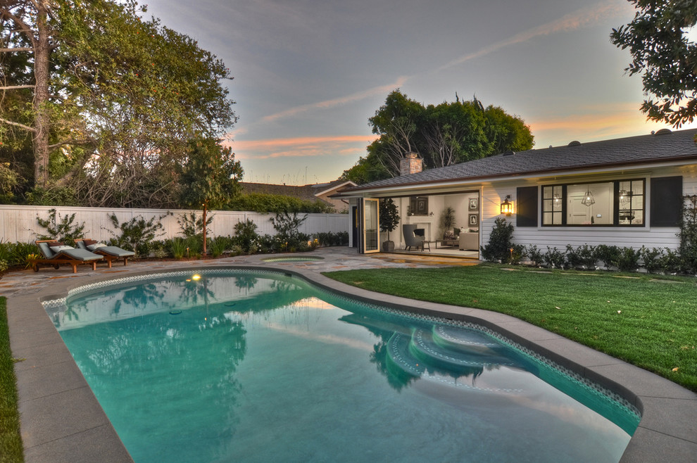 Transitional pool in Orange County.