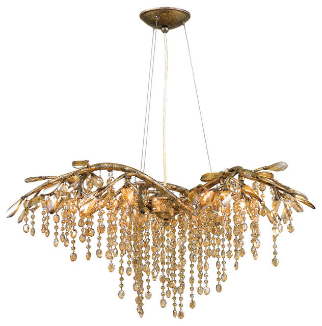 Autumn Twilight 6 Light Chandelier in Mystic Gold - Traditional ...