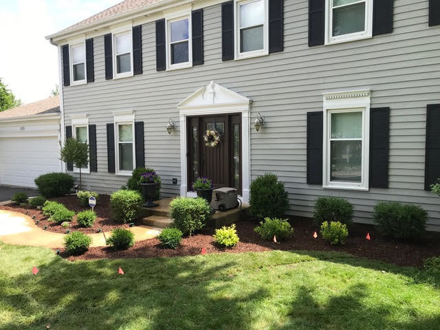 Before and After - curb appeal, boxwoods