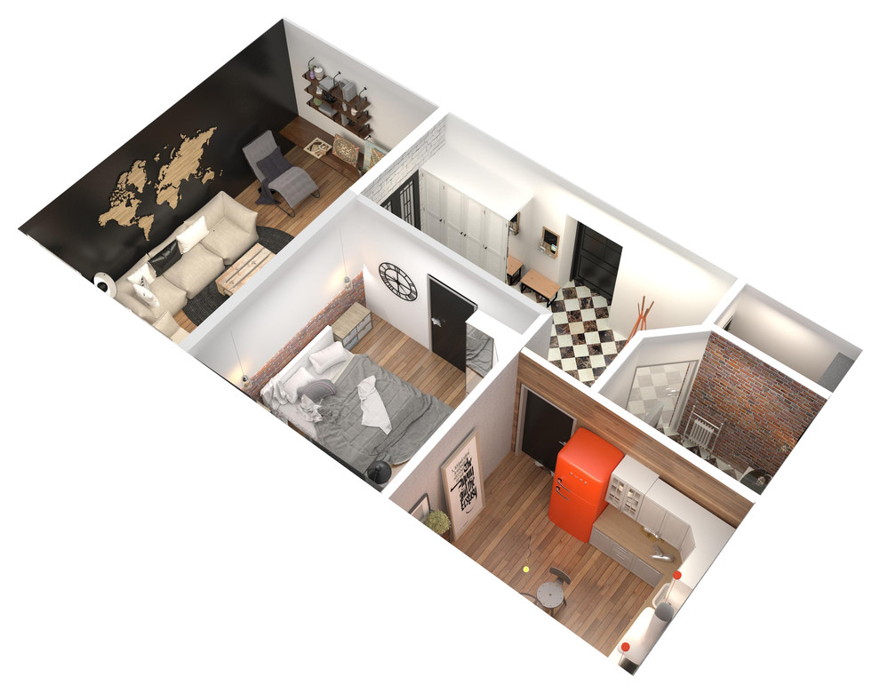 Квартира в стилі лофт