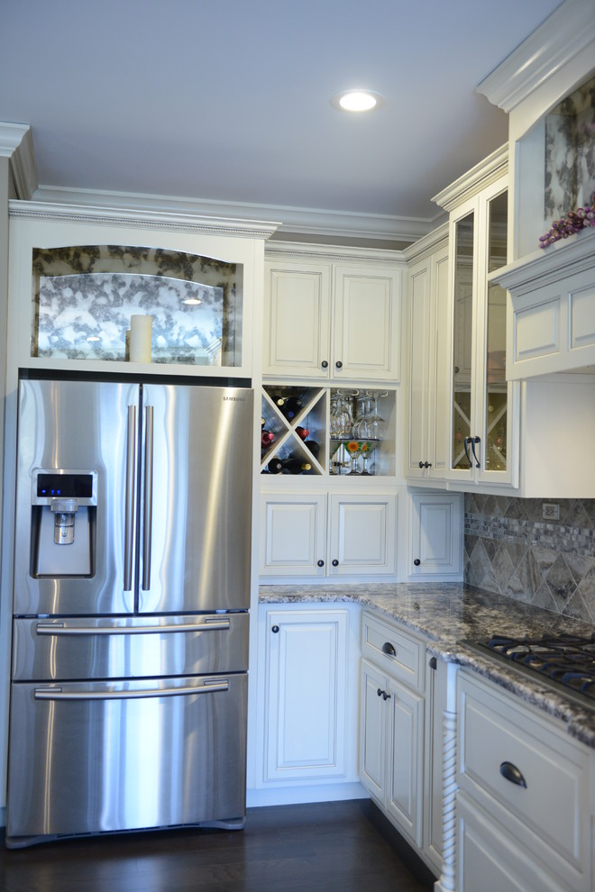 Inspiration for a huge transitional kitchen remodel in Chicago