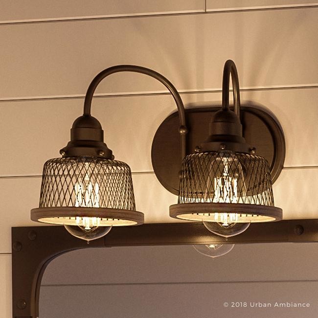 Luxury Vintage Bathroom Vanity Light, Eugene Series Industrial