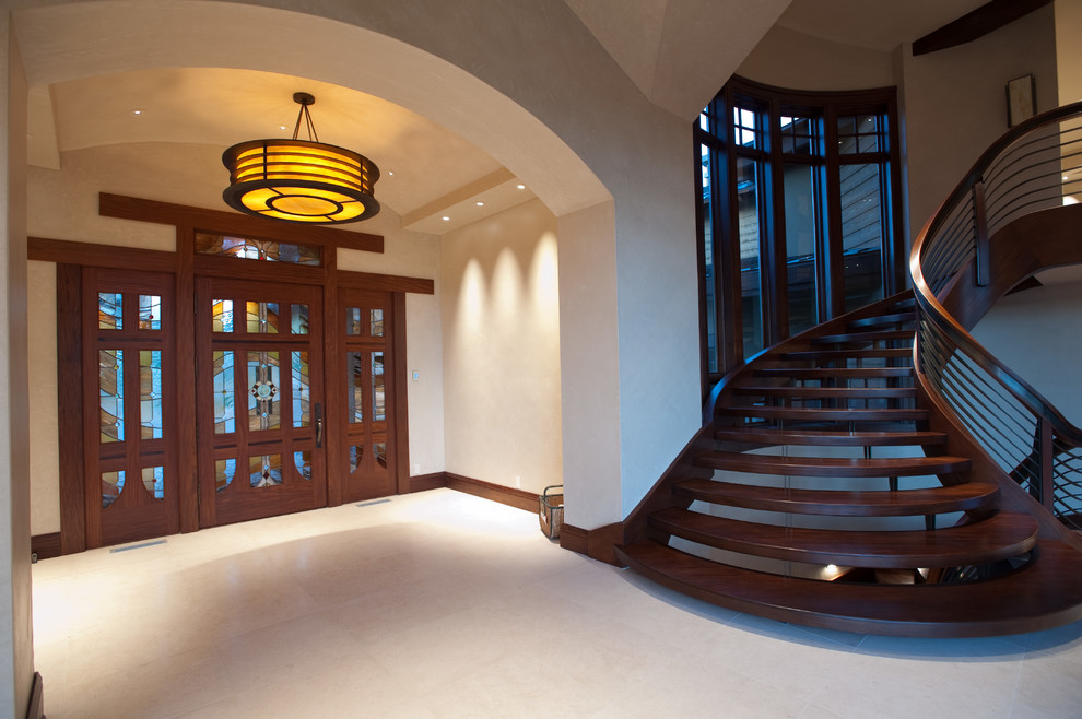Inspiration for a contemporary entryway in Salt Lake City.