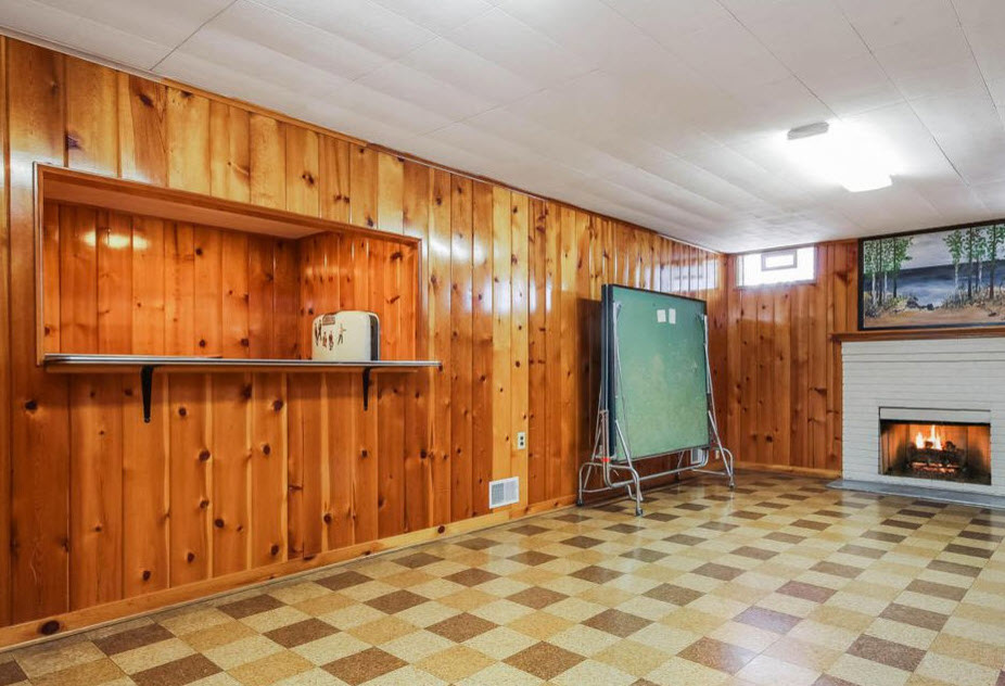 Knotty Pine Basement to paint or not to paint?