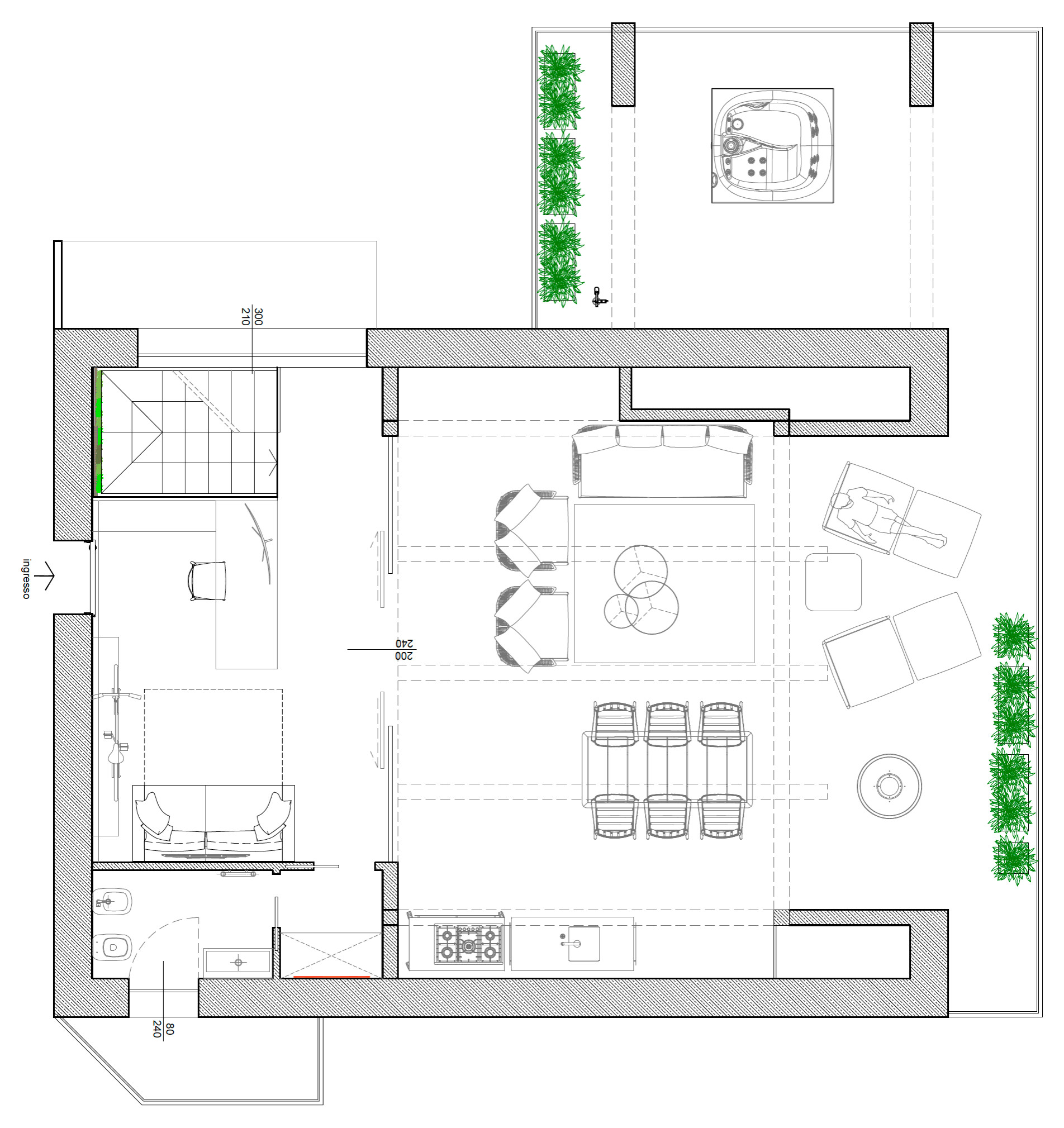 Progetto attico duplex vista lago | Nordic design | 250 MQ