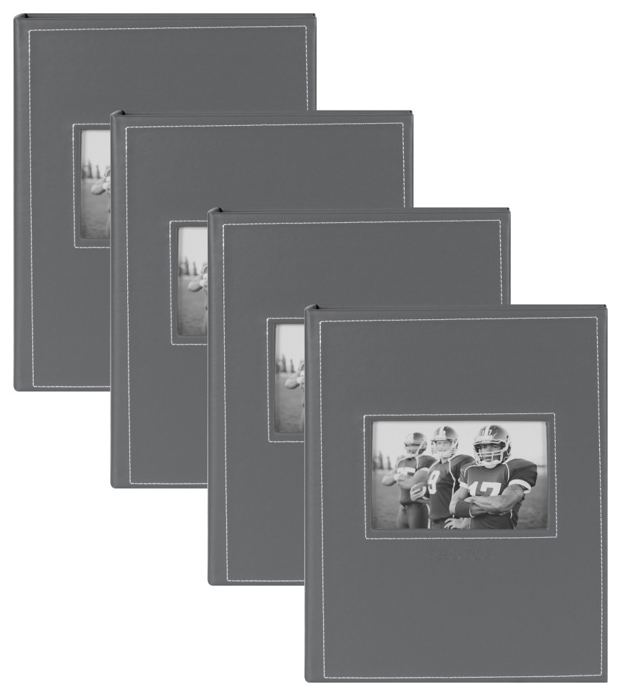 Debossed Faux Leather Photo Album Set Transitional Photo Albums by Uniek Inc. Houzz