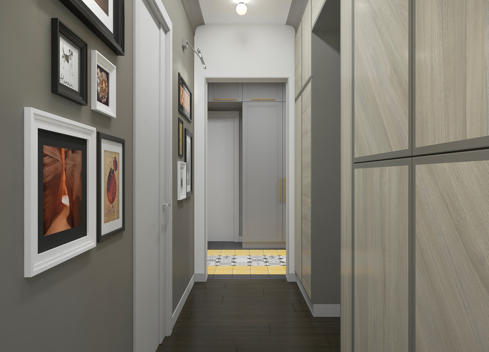 Квартира в сером цвете