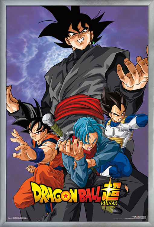 Dragon Ball Super Villain Poster, Silver Framed Version