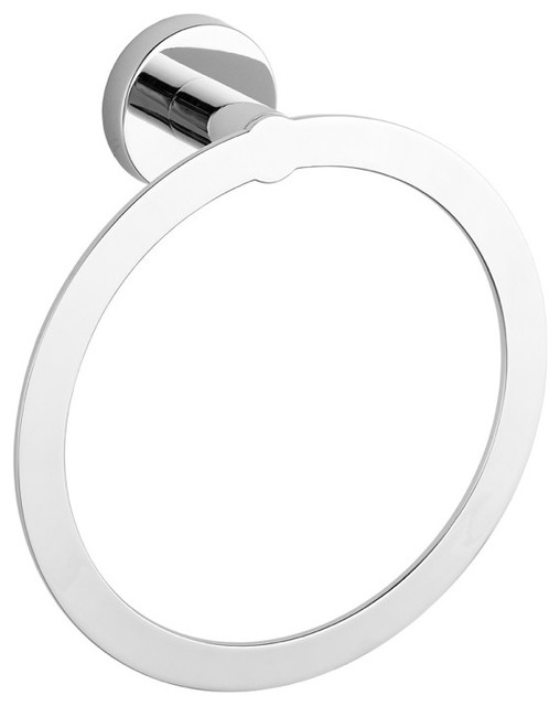 Modern Polished Chrome Towel Ring Modern Polished Chrome Towel Ring
