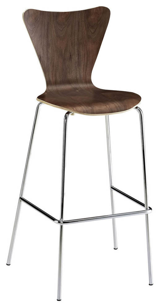 Autumn Elle Designs Errol Bar Stool Walnut Contemporary Bar Stools And Counter Stools By Rustic Edge