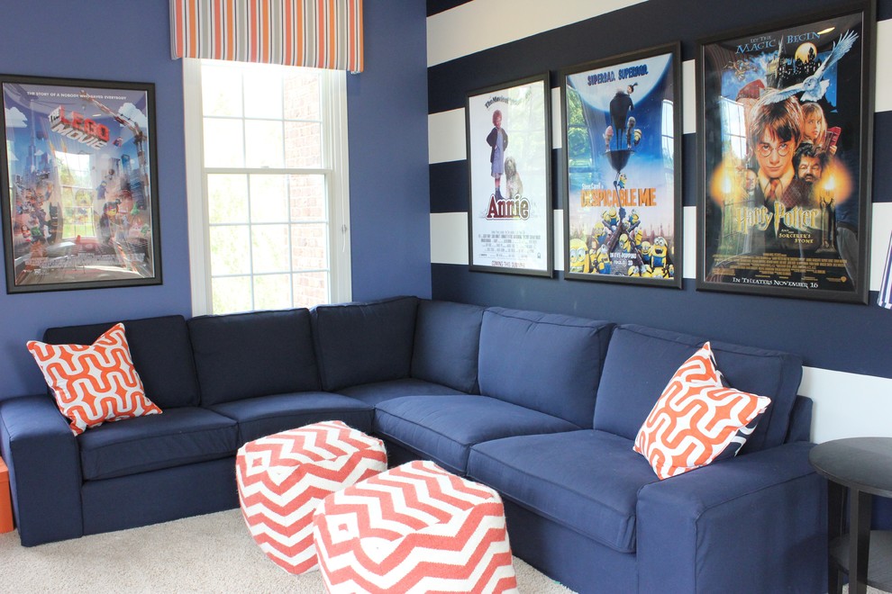This is an example of a transitional kids' room in Charlotte.