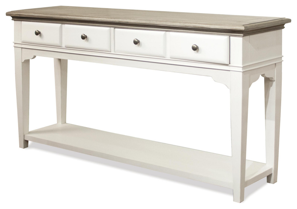 Riverside Furniture Myra Sofa Table Traditional Console Tables by