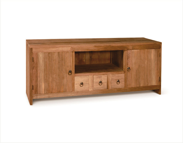 Nes Fine Handcrafted Furniture Solid Teak Wood Jimmy Tv Stand Nes Fine Handcrafted Furniture Solid Teak Wood Jimmy Tv Stand Console Table 63 Transitional Entertainment Centers And Stands By Exp