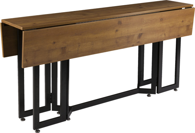 Driness Drop Leaf Console To Dining, Console To Dining Table