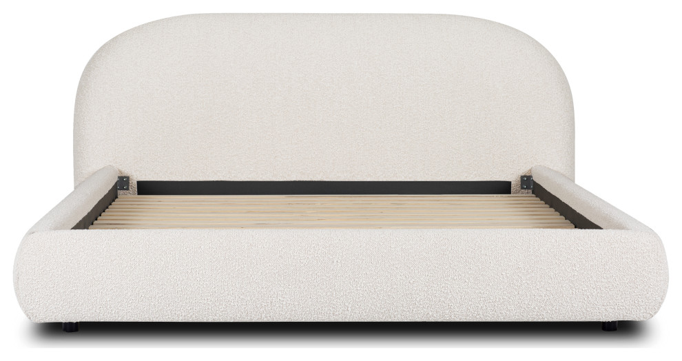 Poly and Bark Genoa Bed, King Transitional Platform Beds by