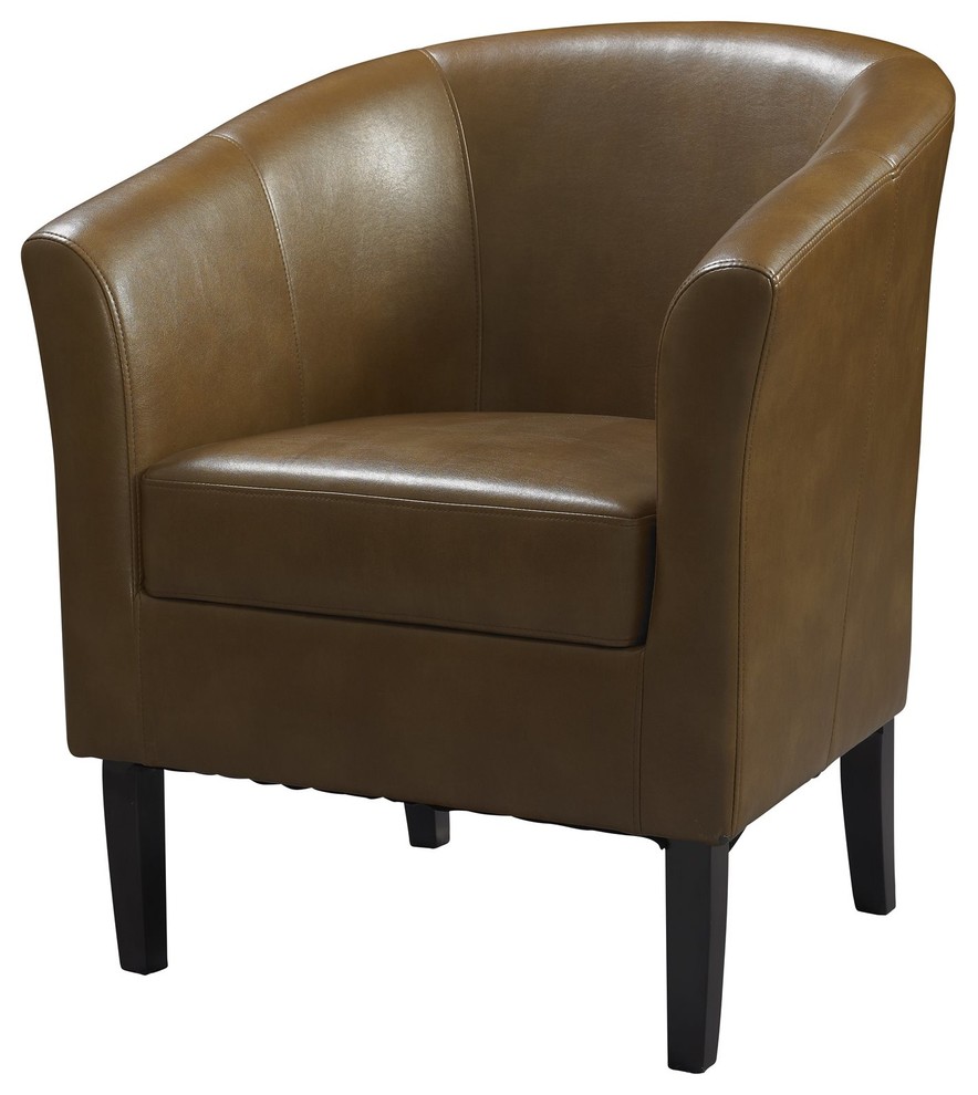 Linon Home Decor Simon Club Chair - Russet X-U-SA-10-SUR77063