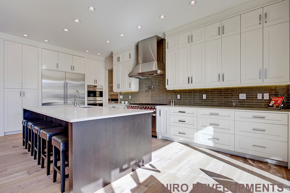 Inspiration for a transitional kitchen remodel in Calgary