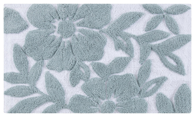 Burlington Leaf Bath Mat  Contemporary  Bath Mats  by Madeleine Home