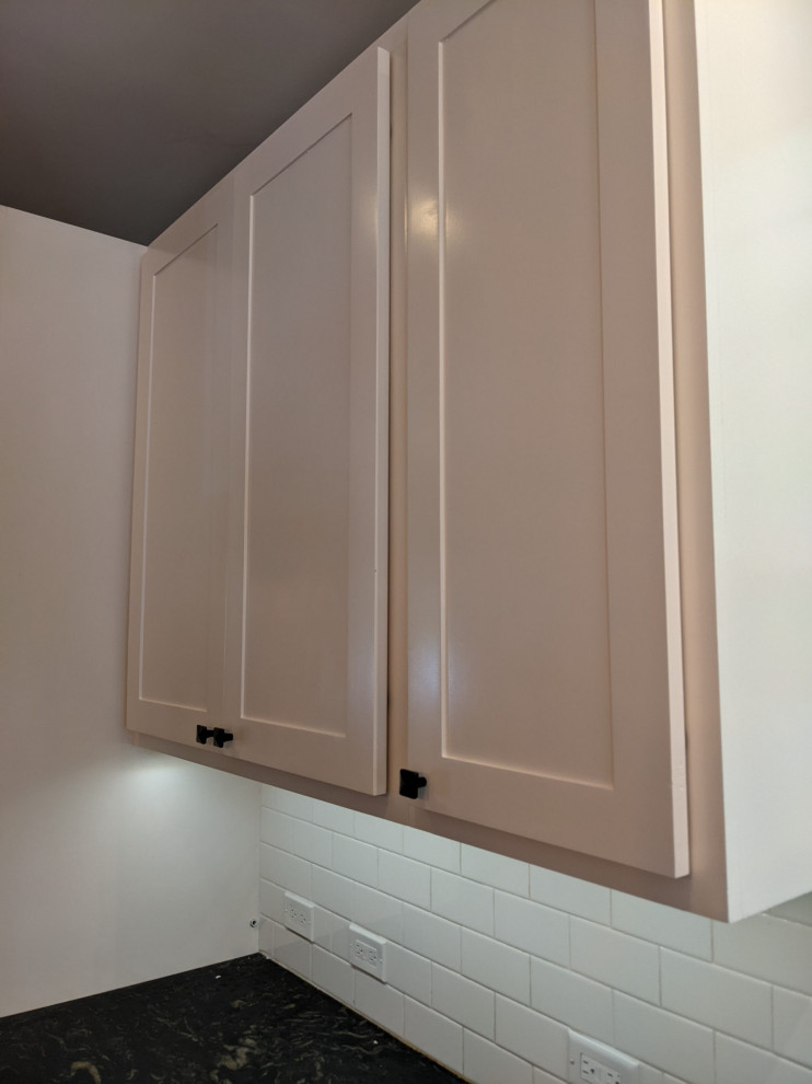 Spray Finished Kitchen using Sherwin Williams Kem Aqua Lacquer