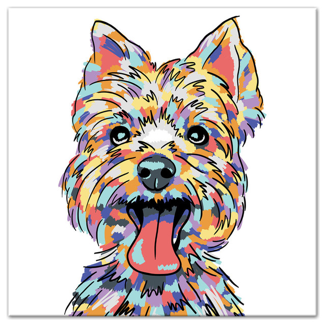 Yorkie wall art Clearance