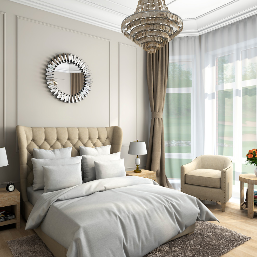 Дизайн интерьера спальни в частном доме