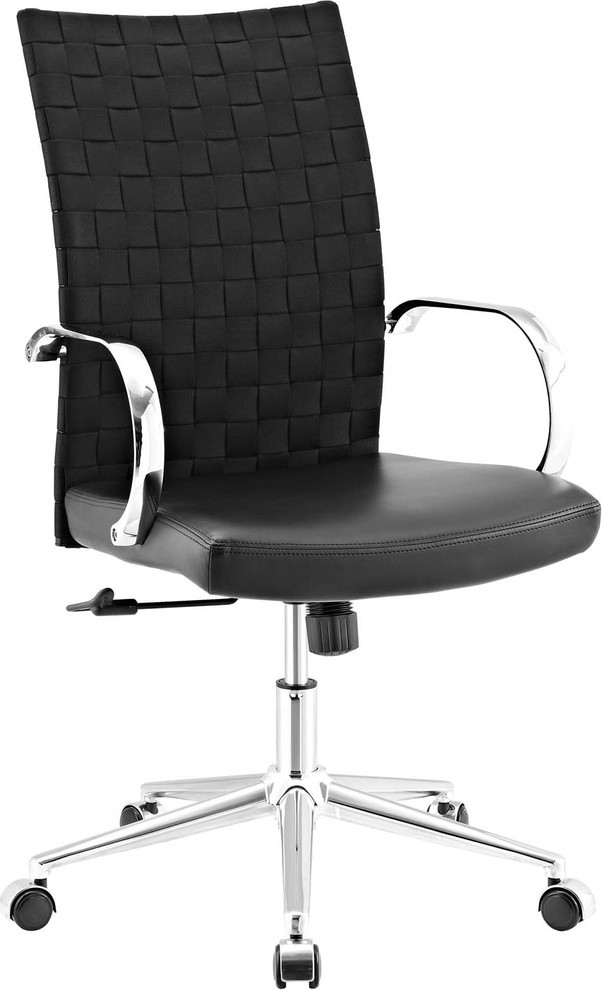 Selina Webbed Back Office Chair Black