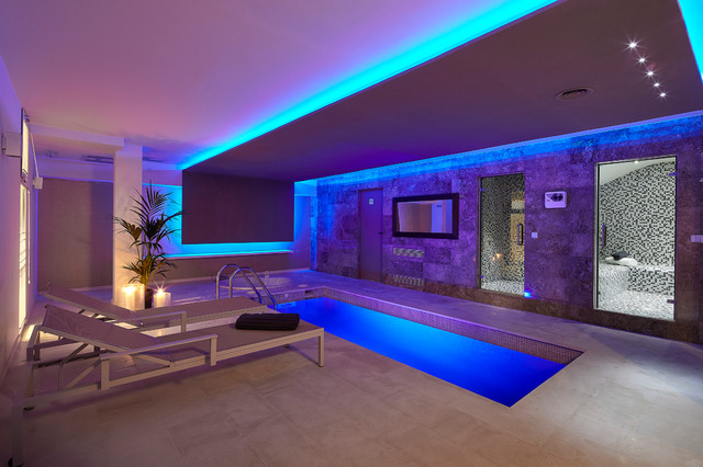 SPA | MANSAN HOUSE moderno-piscina