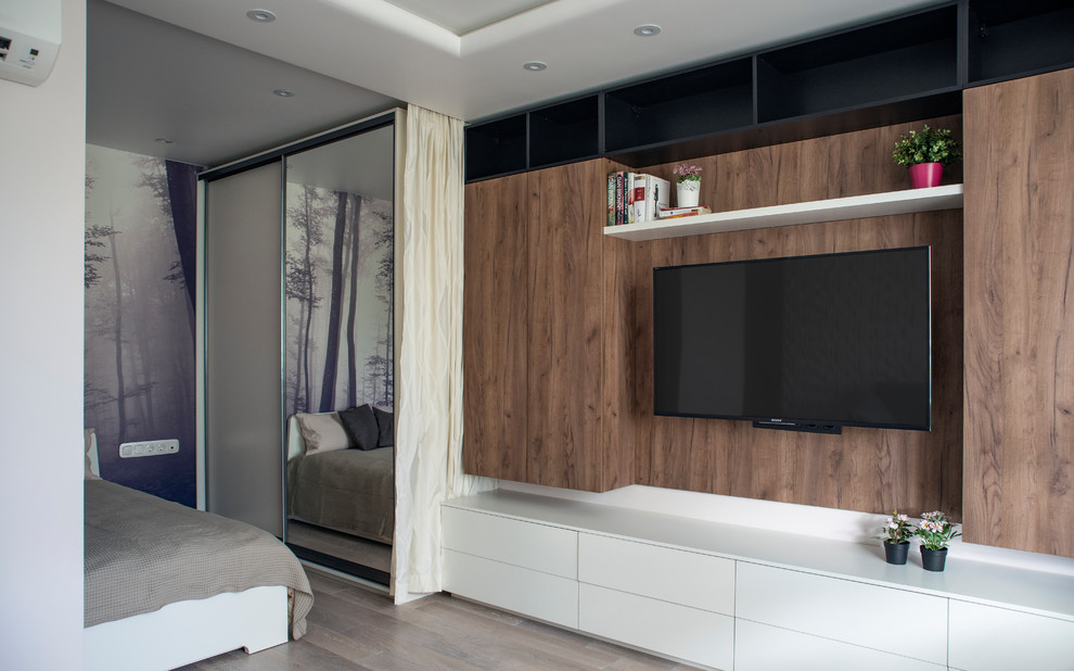 Зона гостиной и спальни