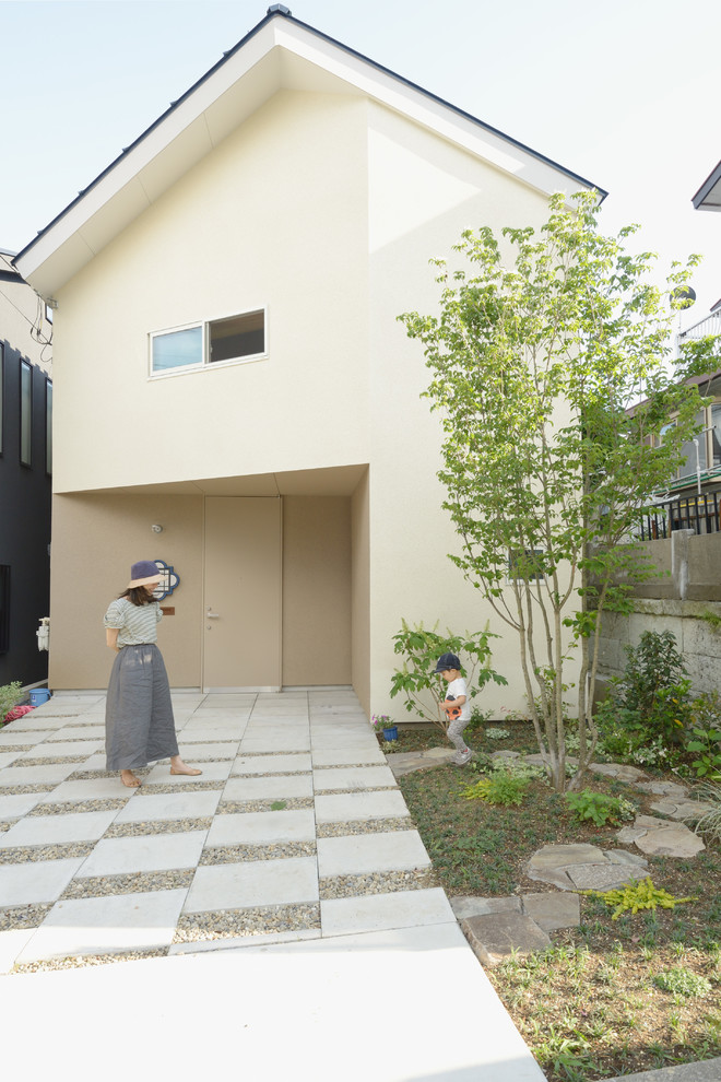 他の地域にあるコンテンポラリースタイルのおしゃれな家の外観の写真